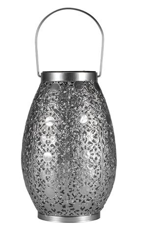 Paulmann Pauleen 48294 LED Solar Lantern Sunshine Temptation 23.5 cm Silver IP44 Solar Light