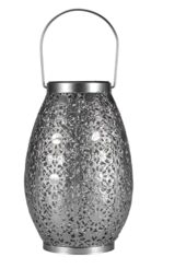 Paulmann Pauleen 48294 LED Solar Lantern Sunshine Temptation 23.5 cm Silver IP44 Solar Light