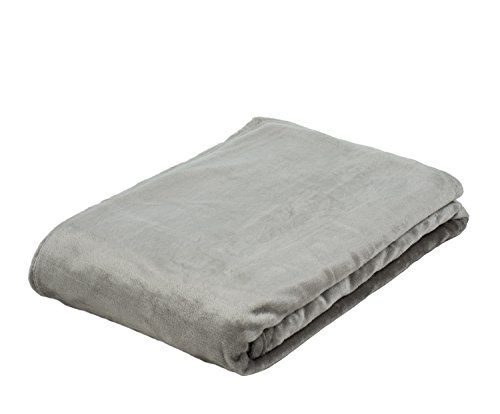 G??zze - Cosy Living Room Blanket/Throw, Memphis, Heavy Fabric Weight 300 g/m??, 220 x 240 cm - Silver