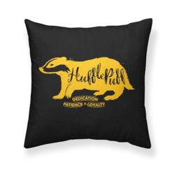 BELUM - Harry Potter Cushion Cover, 100% Cotton Cushion Cover 50 x 50 cm Model Hufflepuff Values A
