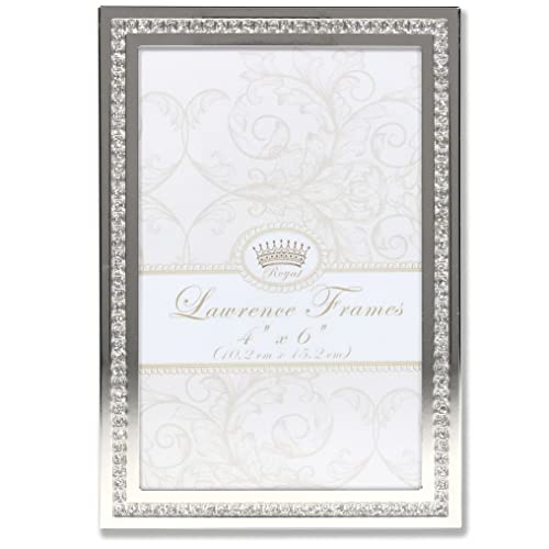 Lawrence Frames Royal Designs 4x6 Dazzle Silver and Glitter Picture Frame