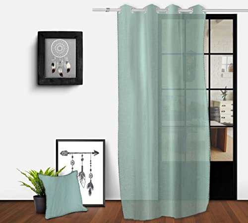 Soleil d'ocre Cotton Curtains and Draperies 140 x 250 cm Green