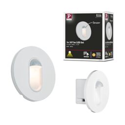 Paulmann 92925 LED recessed luminaire recessed wall luminaire Round incl. 1x2.7-watt recessed Spotlight White spot Plastic recessed lamp 2700 K