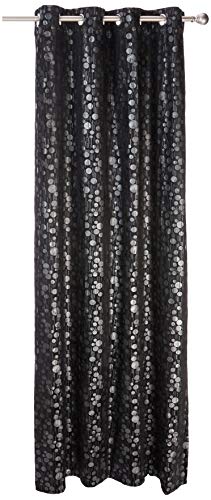Albani Arizona Curtain with 8 Eyelets 245 x 135 cm, Blackresin, Grey, 245x135 cm