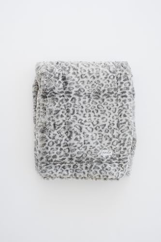 "GRACED SOFT LUXURIES Softest Warm Elegant Cozy Faux Fur Home Throw Blanket (Snow Leopard, Extra Large 60"" x 80"")"