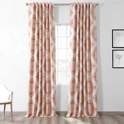 HPD Half Price Drapes Printed Room Darkening Curtains 50 X 84 (1 Panel), BOCH-KC27-84, Henna
