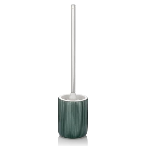 kela Ava 24418 Toilet Brush Set Diameter 10 cm Ceramic Alpine Green Stainless Steel Handle