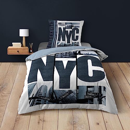 Douceur d'Intérieur, Hudson 2-Piece Bedding Set (140 x 200 cm) 100% Cotton