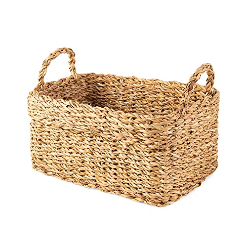 Compactor Seagrass Storage Basket M 29 x 20 x 15cm, Brown