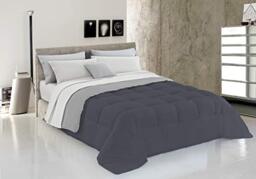 Italian Bed Linen Sogni e Capricci Winter Duvet Light Dark Grey, Single, 150x200cm