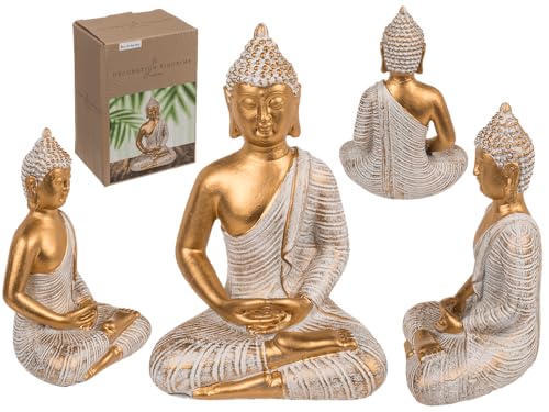 Out of the blue Polyresin Buddha Figurine 11 x 9 x 16.5 cm Gift Boxed