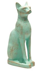 "Discoveries Egyptian Imports Patina Bastet Cat Statue - Made in Egypt - 5"" Tall"