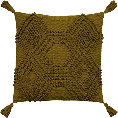 furn. Halmo Polyester Filled Cushion, Cotton, Polyester, Moss