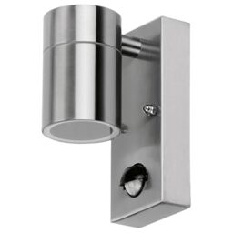 4lite Marinus Sleek Outdoor Down Wall Light (Stainless Steel) Rust Free IP44 Rated Motion Sensor Exterior Wall Lamp - 4L2/3008-4Yr Guarantee