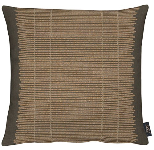 APELT 3007 46x46 Cushion Cover, Polyester, gold/black, 46 x 46 x 0.4 cm
