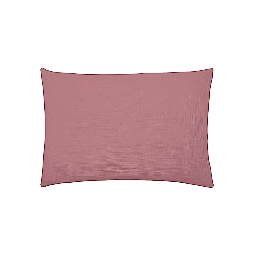 ITC Pillowcase, Washed Cotton Gauze, Canyon Pink, 50x75 cm