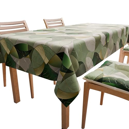 PETTI Artigiani Italiani - Table Cloth, Table Cloth, Cotton Tablecloth with Grey Hearts Design X12 Seats (140 x 240 cm) 100% Made in Italy