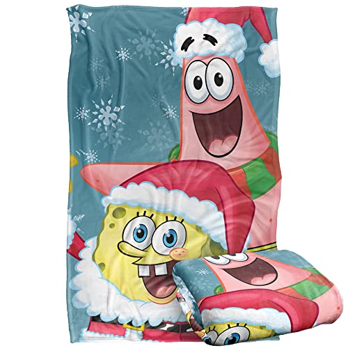 Spongebob Spongebob Santa Silky Touch Super Soft Throw Blanket 91 x 147 Cm