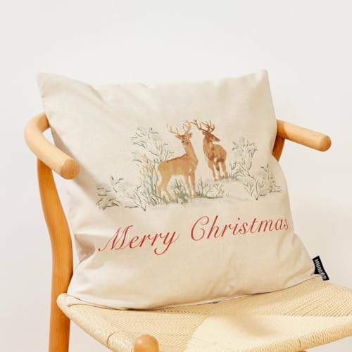 Muaré Christmas Deer Cushion Cover 50 x 50 cm