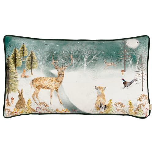 furn. Evans Winter Stag Feather Filled Cushion (Multicolour - 30x50cm)