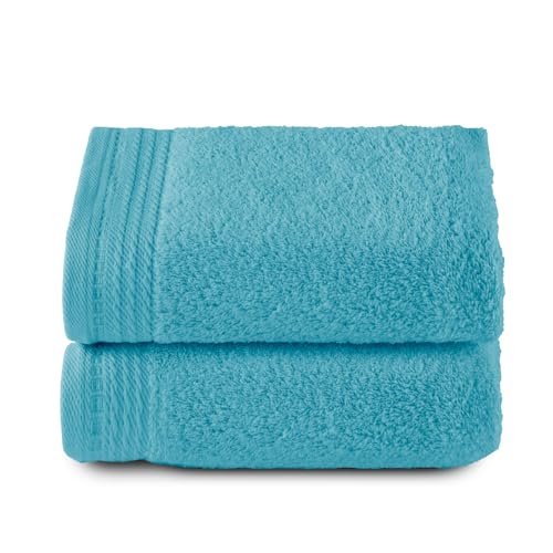 Top Towel - Premium - Large Bath Towels - Bath Towels -2 Hand Towels -50 x 100 cm - 100% Cotton - 600 g - Aguamar