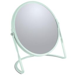 Spirella Akira Make-Up Mirror, Cosmetic Mirror, Bathroom Mirror, 5x Magnification, Matte Green, Vert Ice Mat, Unique Size