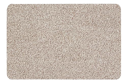 andiamo Samson Dirt Trapper Mat Washable Doormat Indoor 50 x 80 cm Light Beige, Cotton, 50_x_80_cm