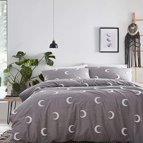 Portfolio Duvet Cover Set, Grey, Single