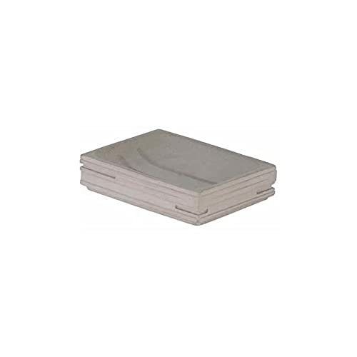 axentia San Diego Soap Dish, Concrete, Beige, Approx. 11 x 2.5 x 8 cm