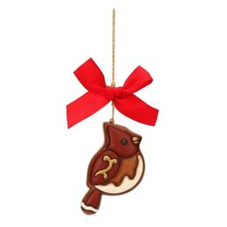 THUN - Thunland Ceramic Bird Christmas Decoration, Small - 5.5 x 5.8 x 1.5 cm