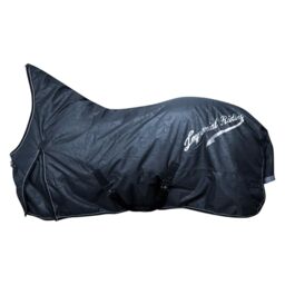 Imperial Riding IRH Super-Dry Outdoor Blanket, 300 g, Waterproof & Breathable, 600D Polyester, 300 g Filling, Warm Winter Blanket for Horses, Robust & Easy Care, Navy, 85