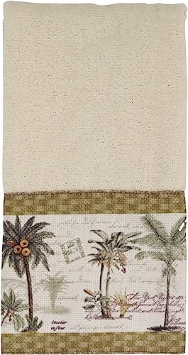 Avanti Linens Colony Palm FINGERTIP, Towel, Ivory