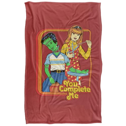 Steven Rhodes You Complete Me Silky Touch Super Soft Throw Blanket 91 X 147 Cm