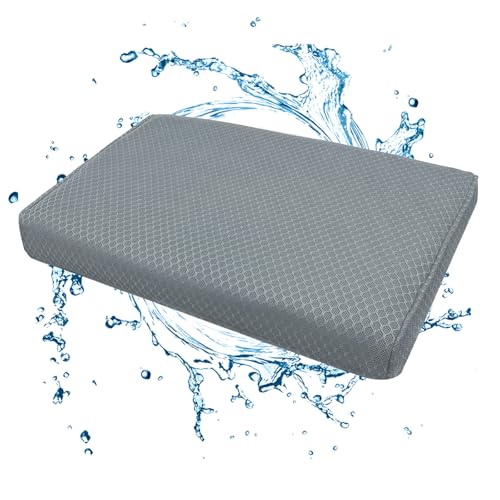 AEROiVi Shower Seat Cushion, 3D Mesh Pad, 15.7 x 11.8 x 2 Inches, Grey, Polyester, Bath & Shower Safety, Seating & Transfer Benches