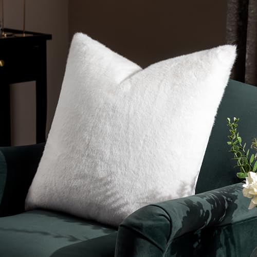 Paoletti Stanza Faux Fur Feather Rich Filled Cushion