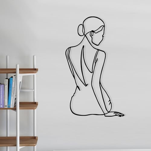 Stylish Black Decorative Metal Wall Accessory, 38 x 65 cm, 100% Metal, 1.2 mm Thickness, Perfect for Modern Home Decor & Unique Wall Art