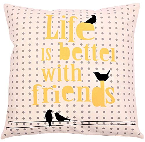 Decorative Square Cushion cover 50 x 50 cm for Home made from Cotton for Living Room Sofa Bedroom cc388