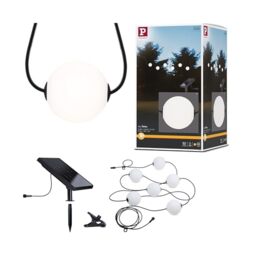 Paulmann 94911 Solar LED Fairy Lights Taina Basic Set IP67 3000K 5.8m 6x60lm Black