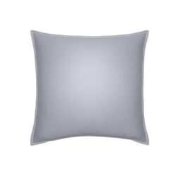 Essix Cotton Satin Pillowcase, Palazzo, Silver, 65 x 65 cm
