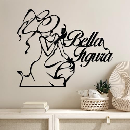 Stylish Black Decorative Metal Wall Accessory, 56 x 46 cm, 100% Metal, 1.5 mm Thickness, Lightweight & Modern Design for Home Decor