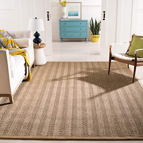 Safavieh Natural Fiber Rug for Living Room, Dining Room, Bedroom - Natural Fiber Collection, Short Pile, in Natural and Beige, 244 X 305 cm