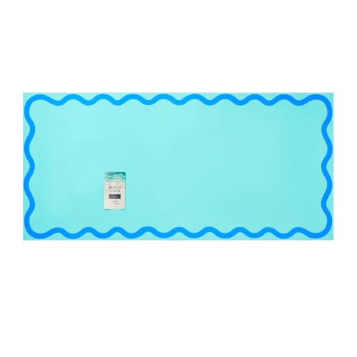 GC GAVENO CAVAILIA Premium Microfiber Beach Towel - Soft, Quick Dry Pool Towels for Adults - Super Absorbent Sand Free Beach Towels - Compact, Lightweight (1 Piece) - (70 x 152 Cm) - Aqua