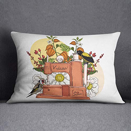 Questo Casa Cushion Cover Decorative Cushion Cover, Soft Comfortable, for Home Cars Office Sofa Living Room Couch Bedroom Decor, 35 x 50 cm - Designed and Made in Turkey