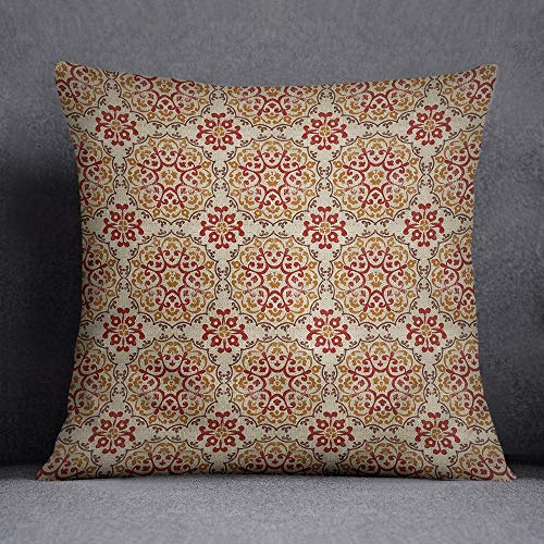 Bonamaison Decorative Cushion Cover, Cotton Polyester, Multicolor, 45x45