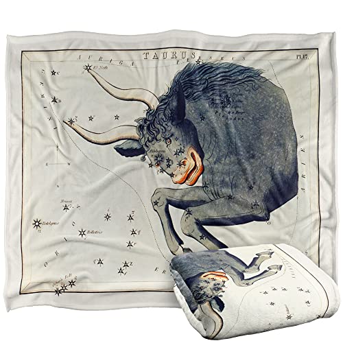 Bcreative - Graffitee Studios - S Hall Graffitee Studios Vintage Taurus Zodiac Silky Touch Super Soft Throw Blanket 152 X 127 Cm