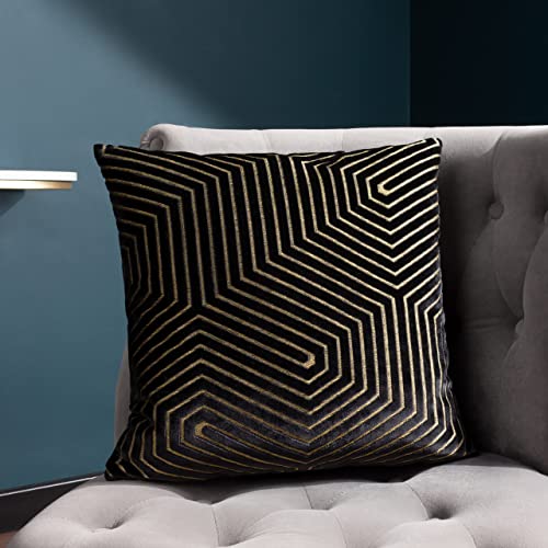Paoletti Evoke Cut Velvet Feather Rich Filled Cushion