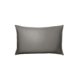 Essix Cotton Satin Pillowcase, Palazzo, Zinc, 50 x 75 cm