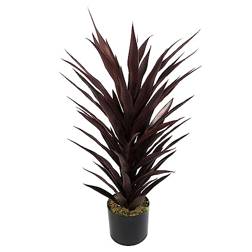 Leaf Design UK Artificial Tropical House Plant,Red,85cm