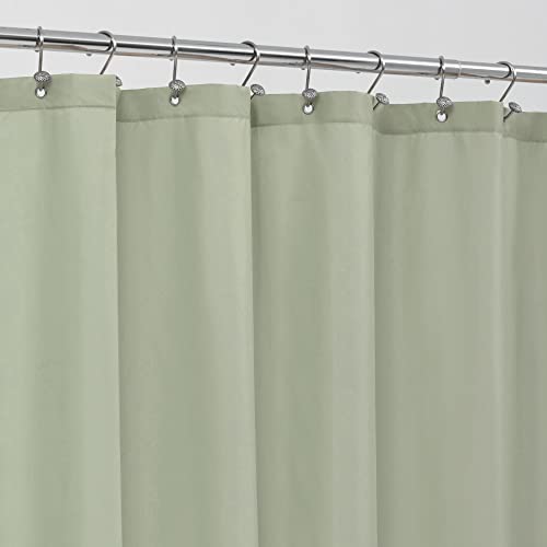 ALYVIA SPRING Stall Fabric Shower Curtain Liner Waterproof - Soft & Lightweight Small Shower Curtain with Magnets for Narrow Stall Size, Machine Washable - 36x72, Desert Sage