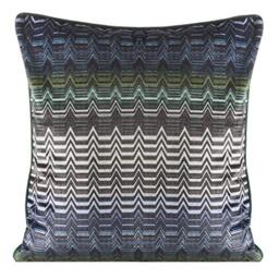 Eurofirany cushion covers cushion covers sofa cushion covers decorative cushion covers double pack of 2 pillowcases decorative cushion seat cushions navy blue + green, 45 x 45 cm, 2